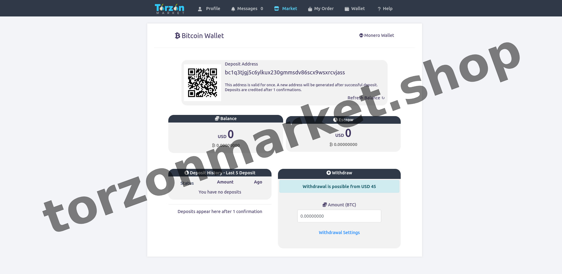 Main Market Dashboard